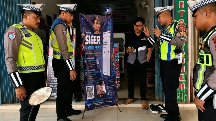 Tingkatkan Pelayanan, Satlantas Polres Mesuji Sosialisasi App Siger