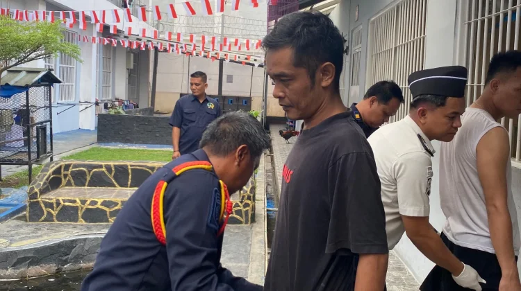 Rutan Bandar Lampung Gelar Razia Insidentil dan Tes Urine Warga Binaan