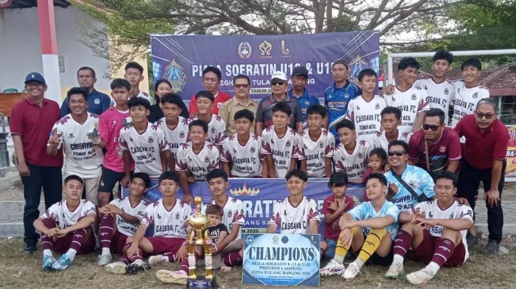 Cassava FC Juarai Soeratin Zona Tulang Bawang Lampung