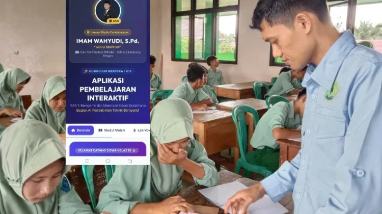 Guru MTsN 2 Lampung tengah Kembangkan Aplikasi Belajar Seni Musik