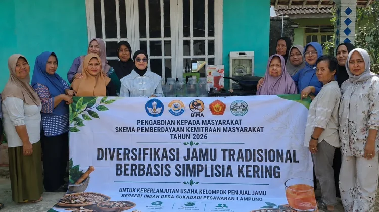 Dosen UTB Lampung Tingkatkan Daya Saing Jamu Tradisional
