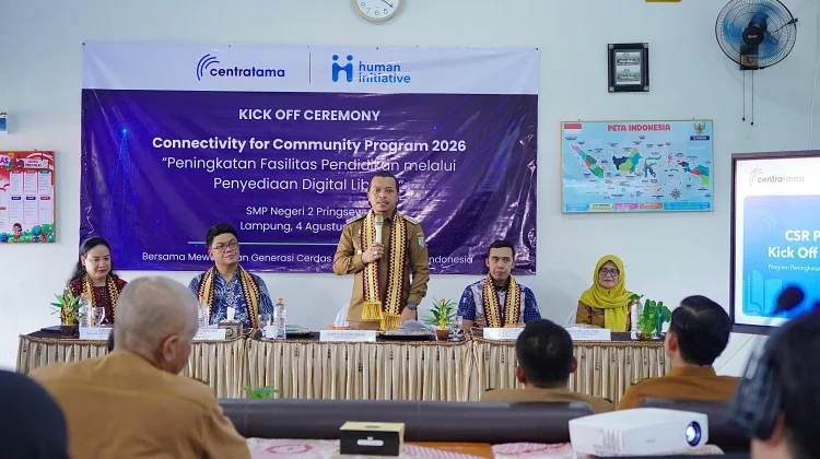 Centratama Group Bangun Perpustakaan Digital di SMPN 2 Pringsewu
