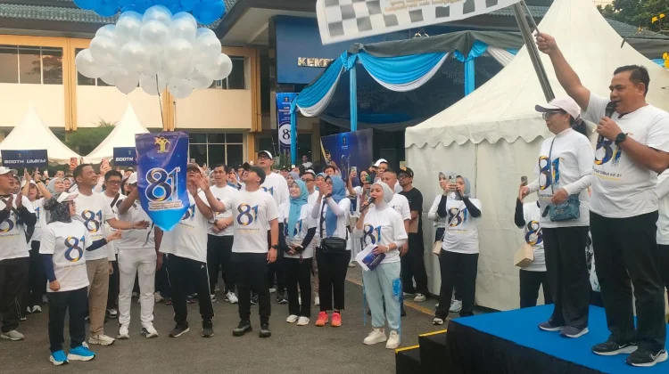 Fun Walk Hari Pengayoman ke-81, Kemenkum Lampung Dekatkan Layanan ke Masyarakat