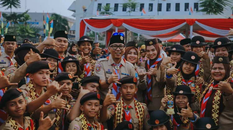 Gubernur Mirza Lepas 598 Peserta Kontingen Lampung Ikuti Jambore Nasional XII