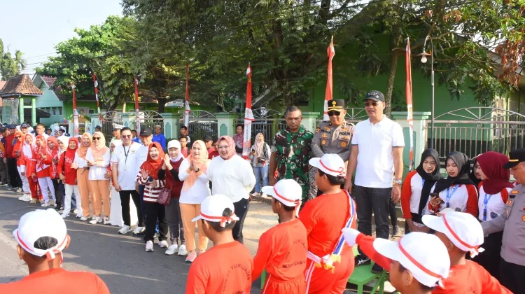 Lomba Gerak Jalan Meriahkan HUT RI ke-81 di Tubaba