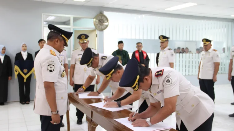 Lantik Pejabat Baru, Kakanwil Ditjenpas Lampung Tekankan Amanah dan Integritas
