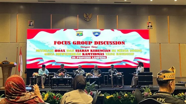 Polda Lampung Gelar FGD Mitigasi Hoaks dan Ujaran Kebencian