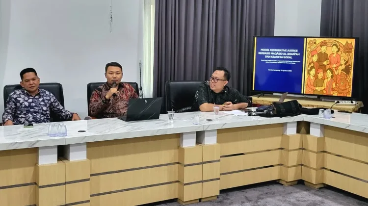 Akademisi UIN Lampung Gagas Restorative Justice Berbasis Kearifan Lokal