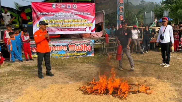Destana Kresnomulyo Gelar Penanganan Karhutla