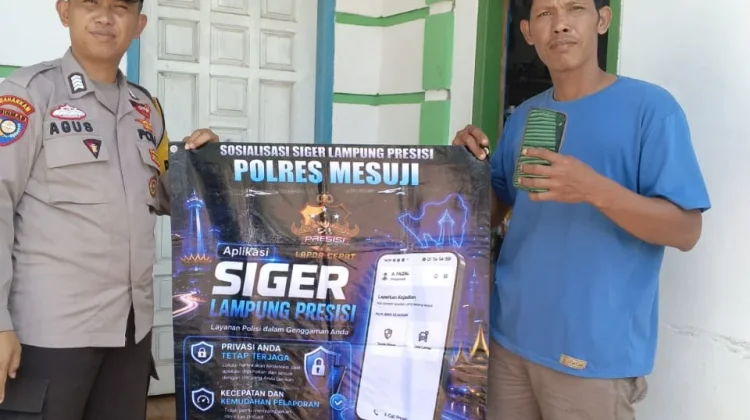 Warga Simpang Pematang Dikenalkan Aplikasi Siger Presisi