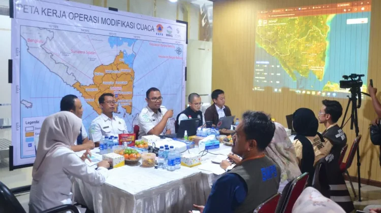Pemprov Lampung Kerahkan OMC untuk Atasi Kekeringan dan Jaga Lahan Pertanian