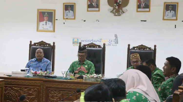 Perkuat Sinergi Pertanahan, Pemkab Pesisir Barat Terima Audiensi BPN Lampung