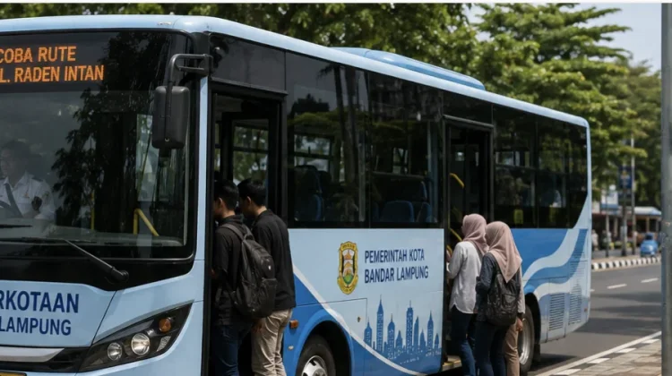 Pemerintah Kota Bandarlampung Uji Coba Bus Perkotaan menuju BTS