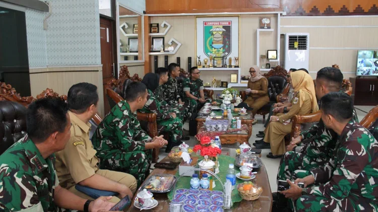 Terima Siswa Seskoad 2026, Pemkab Lampung Timur Perkuat Penanganan Karhutla