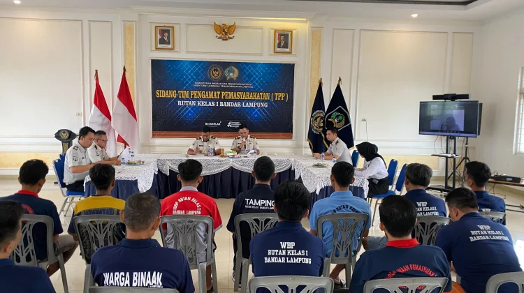 Sidang TPP Rutan Bandar Lampung, 8 Warga Binaan Diusulkan CB dan 8 PB