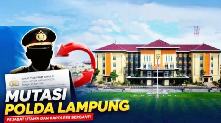 Kapolri Mutasi Sejumlah Pejabat Polda Lampung, Irwasda hingga Kapolres Berganti