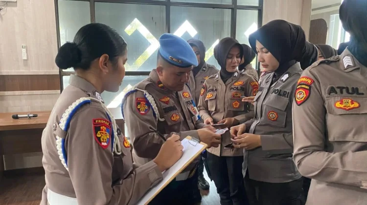 Jelang HUT Polwan ke-78, Polwan Polresta Bandar Lampung Jalani Gaktibplin