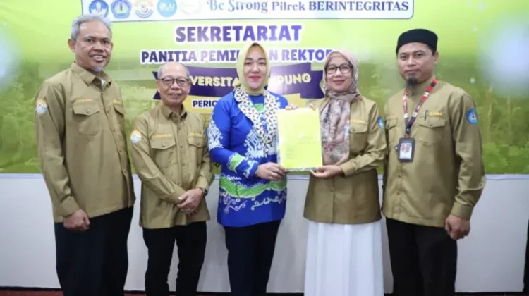 Dekan FISIP dan Guru Besar FH Resmi Daftar Bacarek Unila Periode 2027-2031