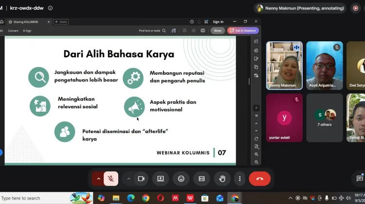 Kolumnis Dorong Akademisi Ubah Skripsi hingga Disertasi Jadi Buku Populer