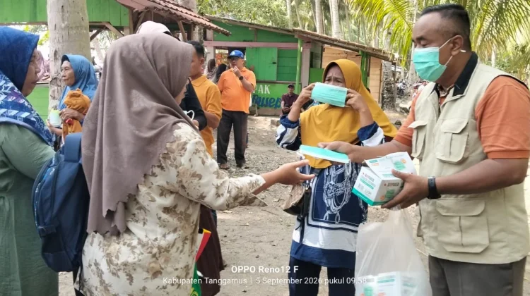 Abu Vulkanik Anak Krakatau Menyelimuti Wilayah Tanggamus