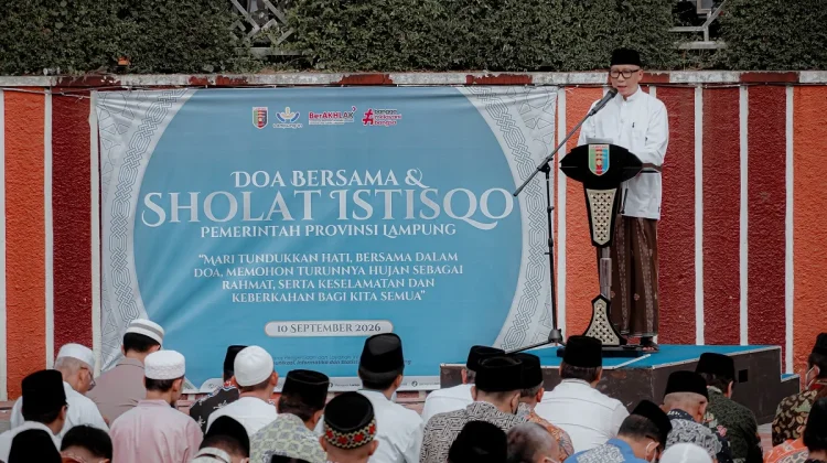 Gubernur Ajak Warga Lampung Gelar Salat Istisqa dan Doa Bersama