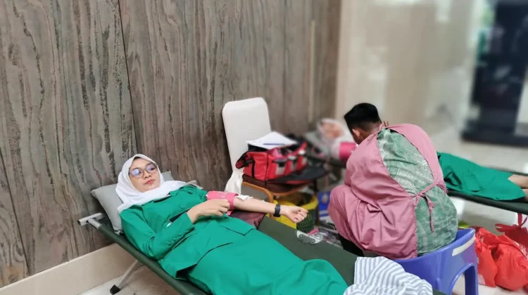 Donor Darah Jadi Agenda Sosial Pelantikan dan Rakerwil PW Fatayat NU Lampung