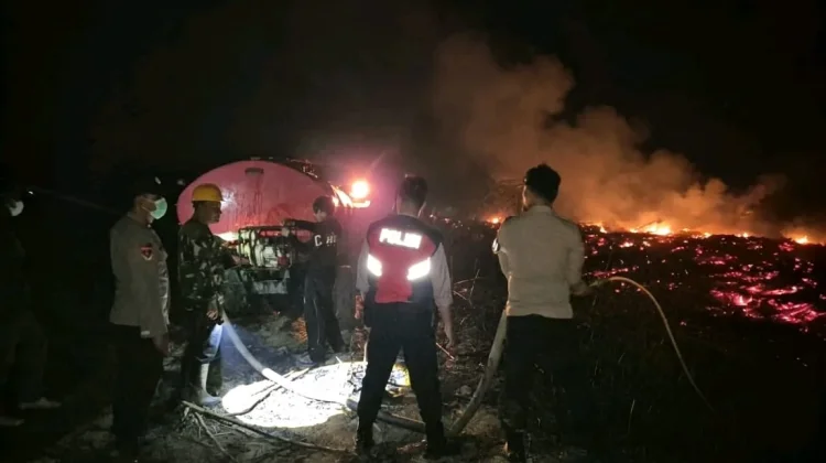 Polres Mesuji Gandeng Perusahaan Tangani Kebakaran Lahan