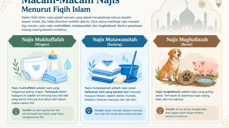 Mengenal 3 Jenis Najis dalam Fiqih dan Cara Bersucinya