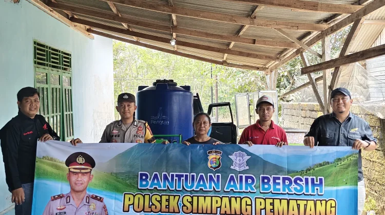Sinergi Polisi dan Swasta Bantu Warga Mesuji yang Alami Kekeringan