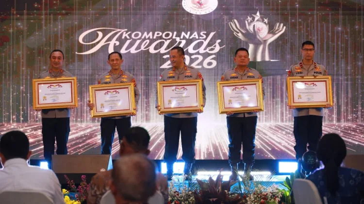 Kompolnas Awards 2026, Polda Lampung Raih Penghargaan Lima Besar Terbaik