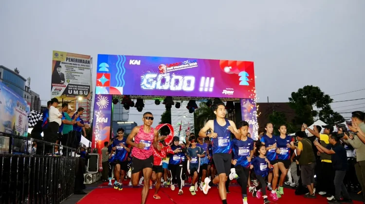 Ribuan Peserta Meriahkan Locomotive Half Marathon 2026 di Bandarlampung