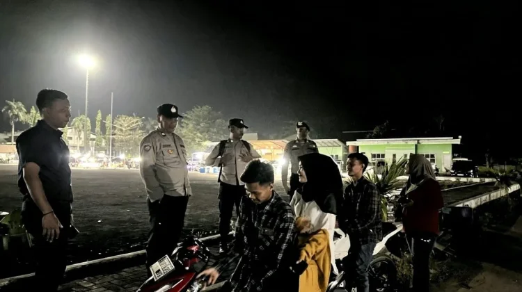 Polres Mesuji Perkuat Pengamanan Akhir Pekan Alun-alun Mesuji
