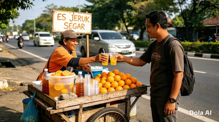 Jeruk Segar di Tepi Jalan: Usaha Kecil yang Menjanjikan