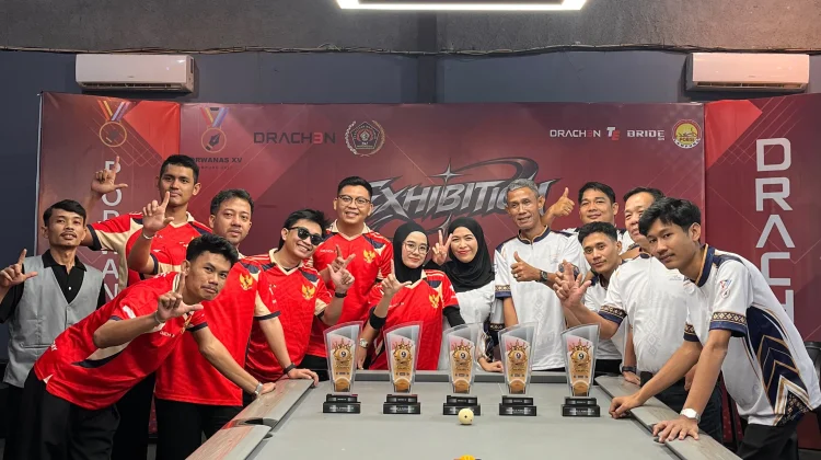 Tim Biliar PWI Lampung Menang Uji Tanding