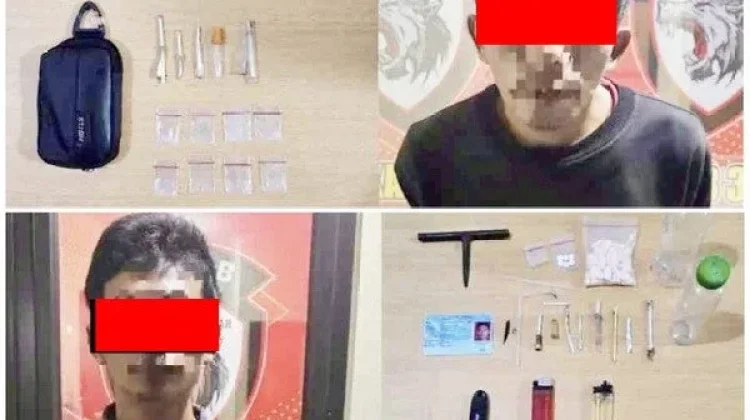 Tekab 308 Polsek Terbanggi Besar Ringkus Dua Pelaku Narkoba