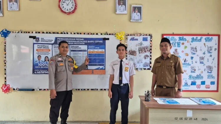 Polsek Teluk Betung Utara Sosialisasikan SPMB SMA Kemala Taruna Bhayangkara