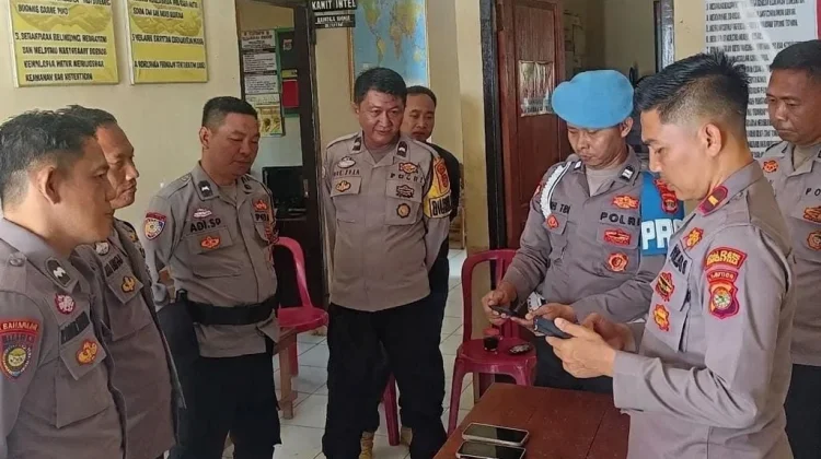 Cegah Pelanggaran, Kapolsek Sungkai Jaya Gelar Gaktibplin