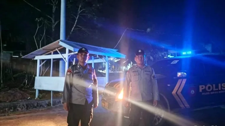 Polsek Simpang Pematang Patroli di Lokasi Rawan Kriminalitas