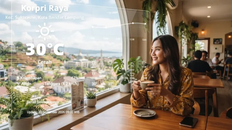 Prakiraan Cuaca Lampung Rabu 30 September 2026, Cerah Berawan hingga Hujan Ringan