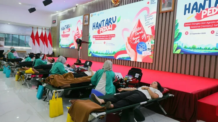 Aksi HANTARU Peduli, Kementerian ATR/BPN Gelar Donor Darah untuk Sesama