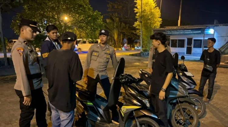 Polres Pringsewu Amankan 3 Motor tanpa Dokumen saat Patroli Malam