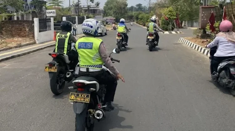 Satlantas Polres Lampung Utara Intensifkan Patroli di Sejumlah Ruas Jalan