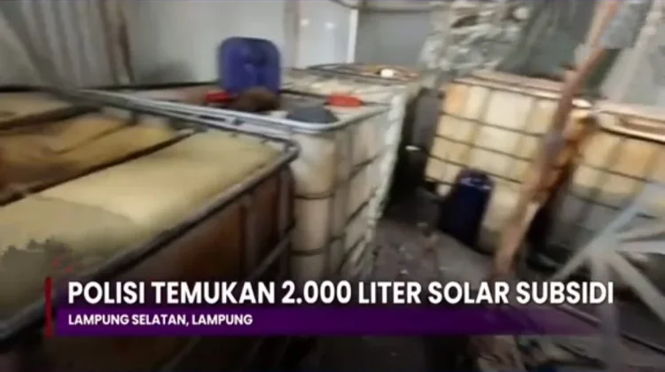 Solar Subsidi Diduga Ditimbun, Polisi Amankan 2.500 Liter di Tanjung Bintang