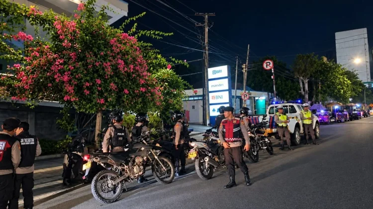 Patroli Blue Light Polresta Bandar Lampung Sisir Lokasi Rawan