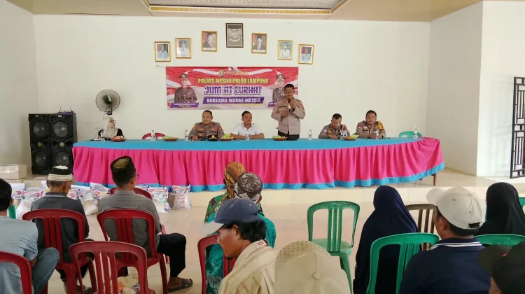 Jumat Curhat Polres Mesuji Serap Aspirasi Warga Bujung Buring