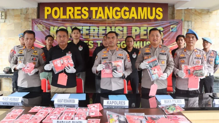 Operasi Antik Krakatau, Polres Tanggamus Ungkap 25 Kasus Narkoba