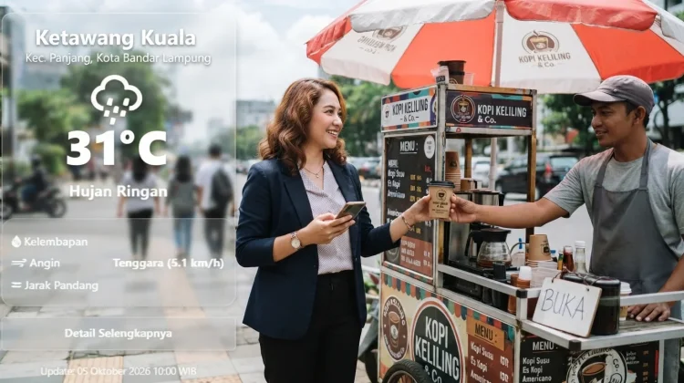 Prakiraan Cuaca Lampung, Senin 5 Oktober 2026, Sejumlah Daerah Berpotensi Hujan