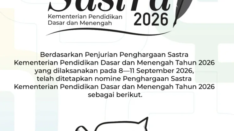 Dua Sastrawan Lampung Masuk Nominasi Penghargaan Sastra Kemendikdasmen 2026