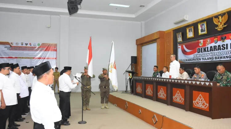 Pemilihan Kepala Tiyuh Serentak 2026, Bupati Tubaba Tekankan Persatuan dan Damai