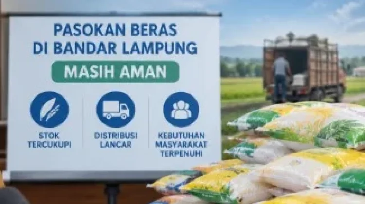 Harga Beras Premium Naik, Stok Bandar Lampung Aman